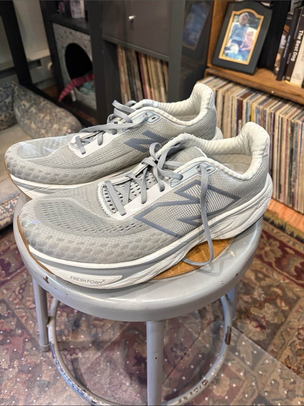 New Balance Men's Gray Fresh Foam X 1080 Running Sneakers - size 10.5
